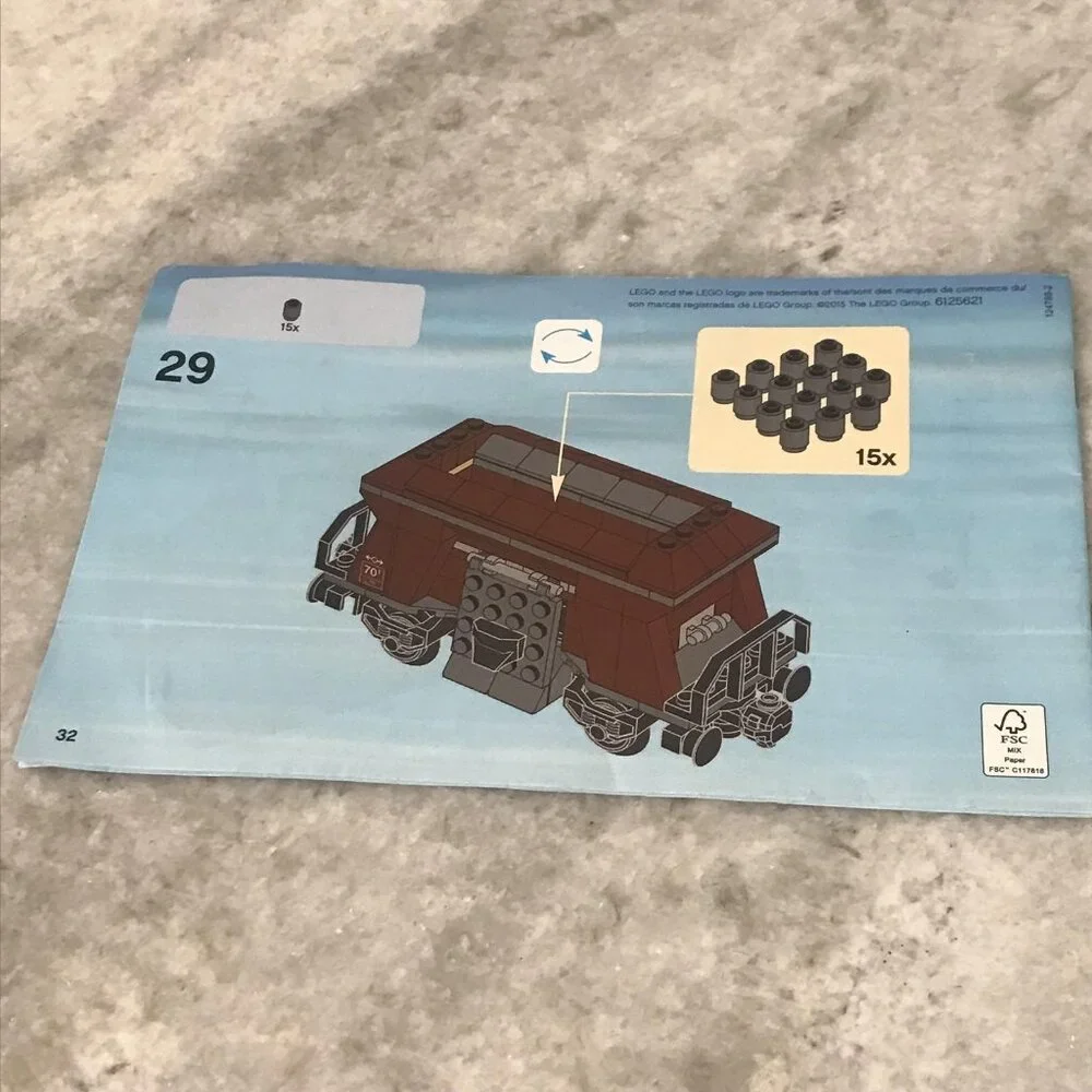 LEGO City 60098 Heavy-Haul Train Instruction Manual‎ Booklet 3 Only Original